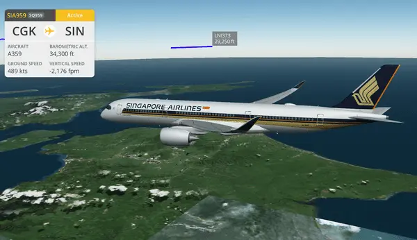 sq cgk-sin flightradar24